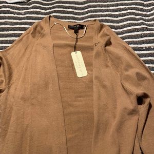 Long cardigan. Brown/tan. New with tag